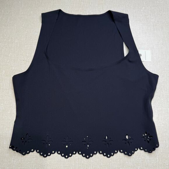 Anthropologie Seamless Laser-Cut Tank Top Black Small - Picture 3 of 9